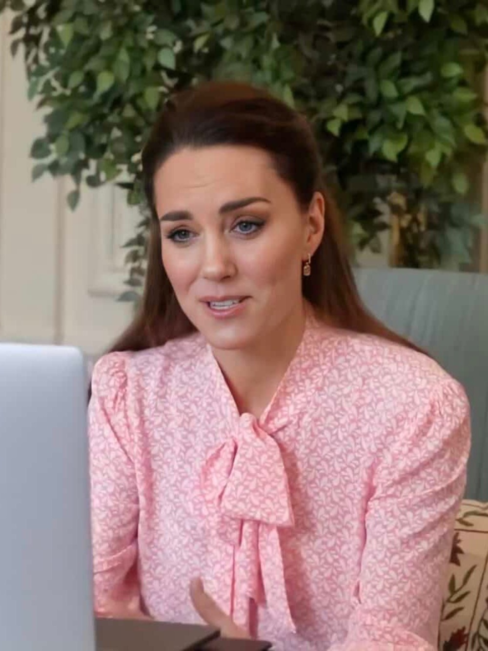 👑 Boden Dora bow blouse pink azalea US 10 Princess Kate Middleton